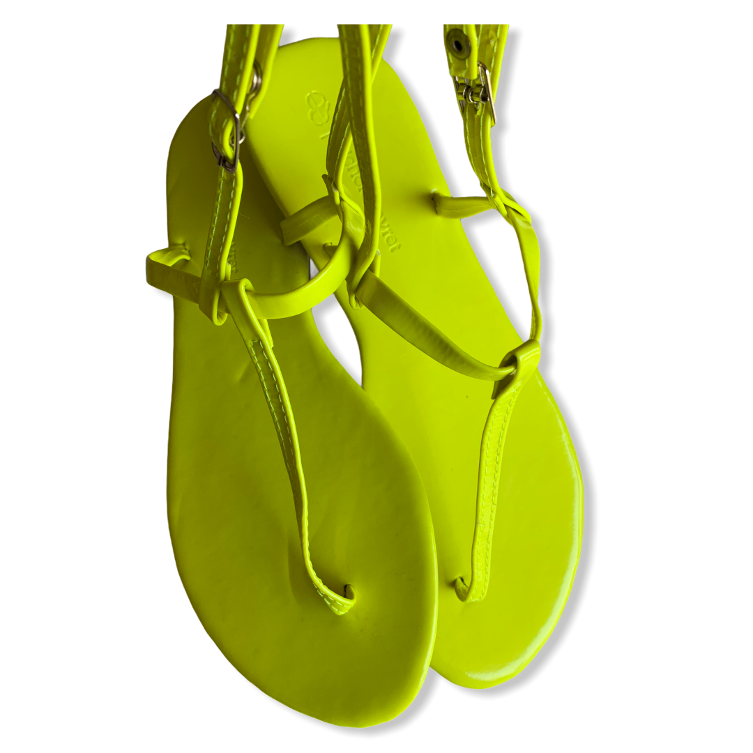 Strapped Neon Sandals