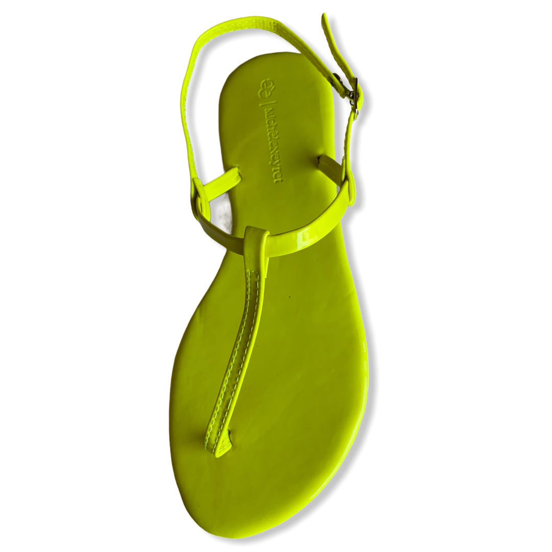 Strapped Neon Sandals