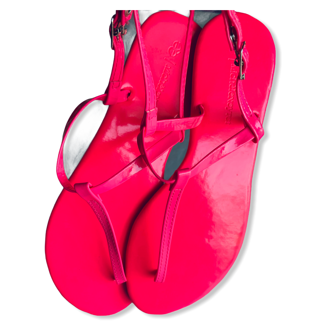 Strapped Neon Sandals